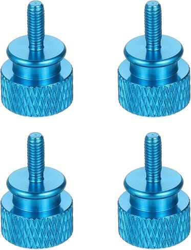 meccanixity 8pcs m3x8 مسامير الإبهام الألومنيوم ، 12x18mm (ODXH) مسامير الإبهام للكمبيوتر لجهاز الكمبيوتر الجانبي المسمار التثبيت الأم ، الياقوت in Saudi Arabia