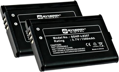 Synergy Digital Game Console Batteries, Compatible with Nintendo Switch Pro Controller Game Console, (Li-ion, 3.7V, 1300mAh), Combo-Pack Includes: 2 x SDHP-L8207 Batteries in Saudi Arabia