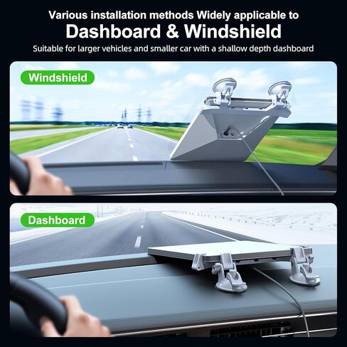 Starlink Mini Car Mount for Dashboard ، starlink mini onting acpsories للسيارة ، يضمن Linkoostar Car Saction Cup for Dashboard & Windshield إعدادًا مستقرًا أثناء القيادة in Kuwait