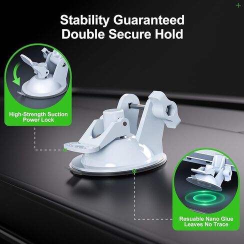 Starlink Mini Car Mount for Dashboard ، starlink mini onting acpsories للسيارة ، يضمن Linkoostar Car Saction Cup for Dashboard & Windshield إعدادًا مستقرًا أثناء القيادة in Kuwait