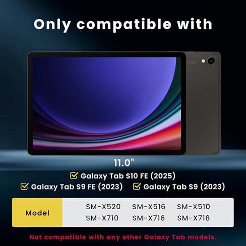 حامي شاشة الزجاج المدفوعة Bellemond لـ Galaxy Tab S10 Fe / S9 Fe / S9 / S8 / S7 (10.9 " / 11") | قطع الضوء الأزرق | EZ دليل مجموعة لتثبيت لا تشوبه شائبة | 10H | 1 حزمة | صمم في اليابان in Kuwait