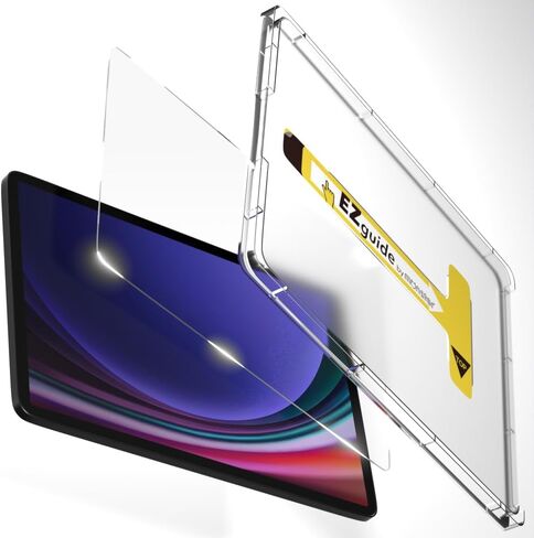 حامي شاشة الزجاج المدفوعة Bellemond لـ Galaxy Tab S10 Fe / S9 Fe / S9 / S8 / S7 (10.9 " / 11") | قطع الضوء الأزرق | EZ دليل مجموعة لتثبيت لا تشوبه شائبة | 10H | 1 حزمة | صمم في اليابان in Kuwait
