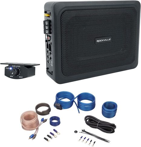 Rockville RW68CA 400w 6x8 Slim Under-Seat Powered Car/Truck Subwoofer+Amp Kit in Saudi Arabia