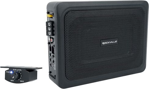Rockville RW68CA 400w 6x8 Slim Under-Seat Powered Car/Truck Subwoofer+Amp Kit in Saudi Arabia