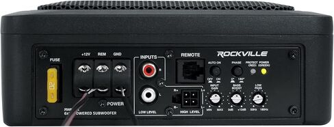 Rockville RW68CA 400w 6x8 Slim Under-Seat Powered Car/Truck Subwoofer+Amp Kit in Saudi Arabia
