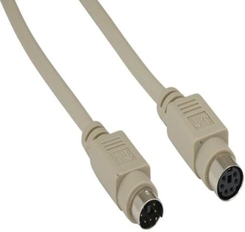 50 قدمًا من الذكور mini -din6 إلى أنثى لوحة المفاتيح PS & 2 in Kuwait