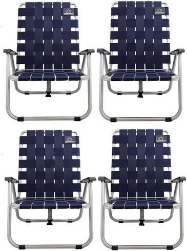 Low Webbed Beach Chair with Backpack Straps - Portable Lightweight Seating for Outdoor Adventures, Beach Days and Camping by Caddis Sports in Kuwait