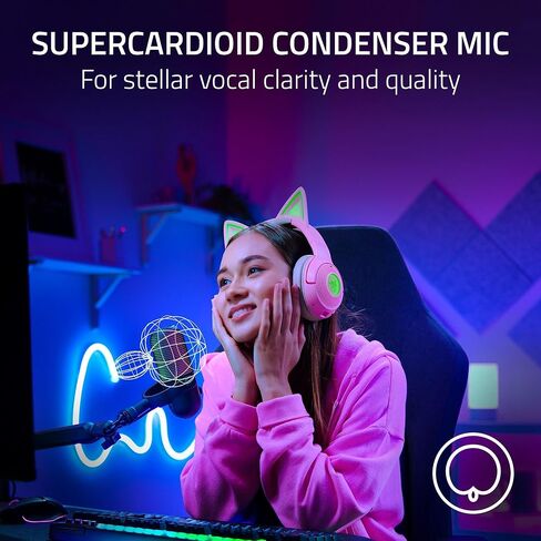 Razer Seiren V3 Chroma RGB USB الميكروفون: الإضاءة التفاعلية للبث واللعبة - مستشعر النقر إلى الدخات - MIC المكثف ، XSPLIT - أسود (متجدد) in Saudi Arabia