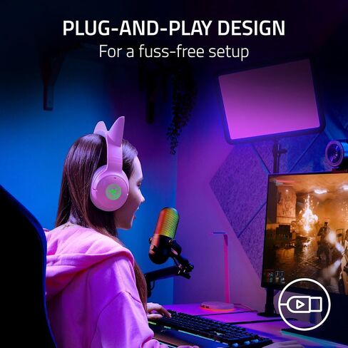 Razer Seiren V3 Chroma RGB USB الميكروفون: الإضاءة التفاعلية للبث واللعبة - مستشعر النقر إلى الدخات - MIC المكثف ، XSPLIT - أسود (متجدد) in Saudi Arabia