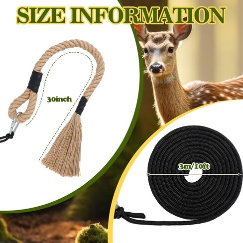 30 Inch Hemp Scent Scrape Rope for Deer Hunting Mock Scrape Scent Rope with 10 Feet Pre Attached Paracord Active Hangs Anywhere Hunting Accessories for Deer Hunt in Saudi Arabia