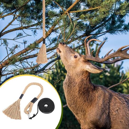 30 Inch Hemp Scent Scrape Rope for Deer Hunting Mock Scrape Scent Rope with 10 Feet Pre Attached Paracord Active Hangs Anywhere Hunting Accessories for Deer Hunt in Saudi Arabia