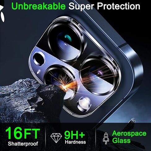 4 حزمة كاميرا العدسة واقي لجهاز iPhone 16 Pro Max iPhone 16 Pro iPhone 15 Pro Max iPhone 15 Pro iPhone 14 Pro Max iPhone 14 Pro ، ملحقات صديقة للحالة ، واقي شاشة الكاميرا HD HD in Saudi Arabia