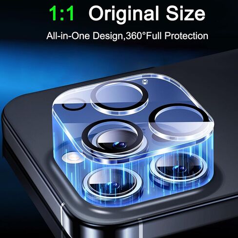 4 حزمة كاميرا العدسة واقي لجهاز iPhone 16 Pro Max iPhone 16 Pro iPhone 15 Pro Max iPhone 15 Pro iPhone 14 Pro Max iPhone 14 Pro ، ملحقات صديقة للحالة ، واقي شاشة الكاميرا HD HD in Saudi Arabia