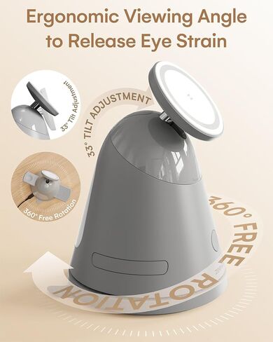 ZEEHOO 4 in 1 Wireless Charging Station for Apple,Mag-Safe Charger&Dimmable Light,Qi2 15W Rotating Fast Wireless Charger for iPhone 16,15,14,13,12&Pixel 10&iWatch&Samsung Watch&AirPods(30W Adapter) in Kuwait