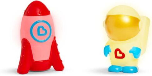 لعبة استحمام الأطفال الصغار والرضع من Munchkin® Galaxy Buddies™ المضيئة الآمنة للمياه، وسفينة رائد فضاء وصاروخ in Saudi Arabia
