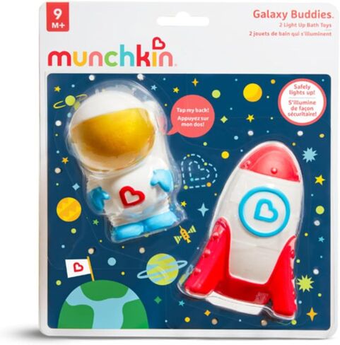 لعبة استحمام الأطفال الصغار والرضع من Munchkin® Galaxy Buddies™ المضيئة الآمنة للمياه، وسفينة رائد فضاء وصاروخ in Saudi Arabia