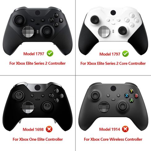 eXtremeRate Emerald Green Full Set Shell Buttons + 6 in 1 Steel D-Pads Paddles for Xbox Elite Series 2 Controller in Saudi Arabia