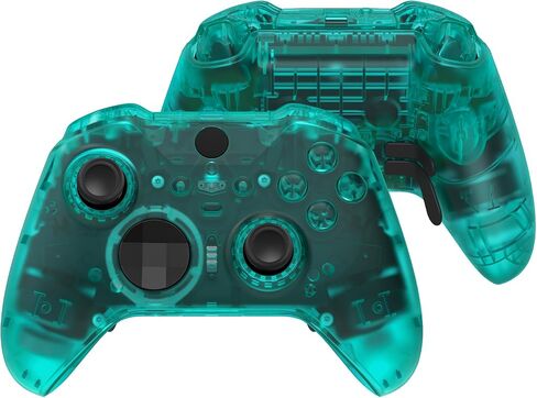 eXtremeRate Emerald Green Full Set Shell Buttons + 6 in 1 Steel D-Pads Paddles for Xbox Elite Series 2 Controller in Saudi Arabia
