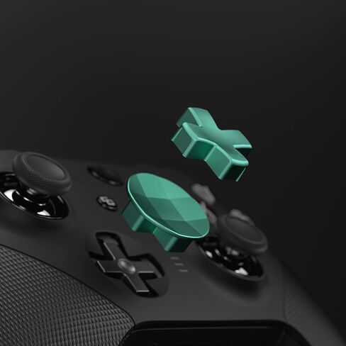 eXtremeRate Emerald Green Full Set Shell Buttons + 6 in 1 Steel D-Pads Paddles for Xbox Elite Series 2 Controller in Saudi Arabia