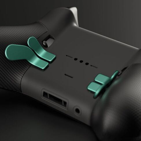 eXtremeRate Emerald Green Full Set Shell Buttons + 6 in 1 Steel D-Pads Paddles for Xbox Elite Series 2 Controller in Saudi Arabia