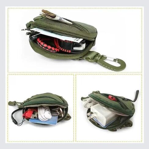 Small Tactical MOLLE Pouch - EDC Organizer for Coin/Wallet/Keys/Earphones in Saudi Arabia