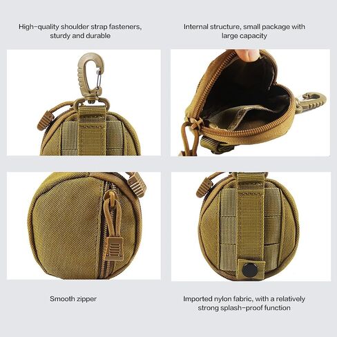 Small Tactical MOLLE Pouch - EDC Organizer for Coin/Wallet/Keys/Earphones in Saudi Arabia