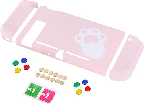 eXtremeRate PlayVital Back Cover for Nintendo Switch, NS Joycon Handheld Controller Protector Hard Shell, Dockable Protective Case with Colorful ABXY Direction Button Caps - Clown Hahaha in Saudi Arabia