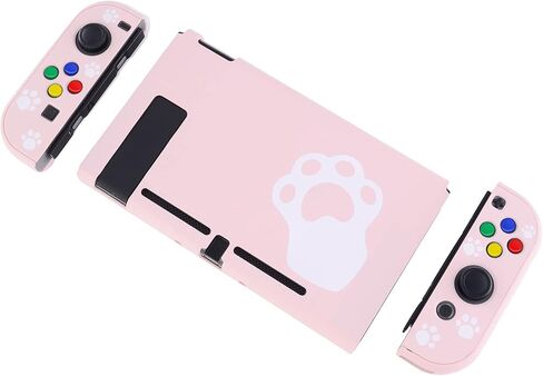 eXtremeRate PlayVital Back Cover for Nintendo Switch, NS Joycon Handheld Controller Protector Hard Shell, Dockable Protective Case with Colorful ABXY Direction Button Caps - Clown Hahaha in Saudi Arabia
