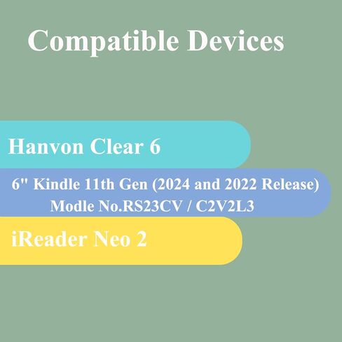 حالة واضحة متوافقة مع Hanvon Clear 6 ، 6 بوصة Kindle 2024 و Ireader Neo 2 - غطاء شفاف ناعم للغاية ، حماية خفيفة الوزن ودائمة (واضح) in Kuwait