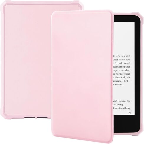 TaIYanG Case for 7" All-New Kindle Paperwhite (12th Generation 2024) & Kindle Colorsoft Signature Edition 2024, Lightweight Slim Smart PU Leather Cover with Auto Sleep Wake, Pink in Saudi Arabia