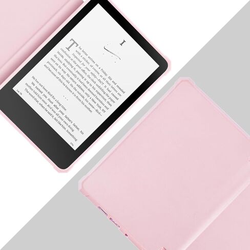 TaIYanG Case for 7" All-New Kindle Paperwhite (12th Generation 2024) & Kindle Colorsoft Signature Edition 2024, Lightweight Slim Smart PU Leather Cover with Auto Sleep Wake, Pink in Saudi Arabia