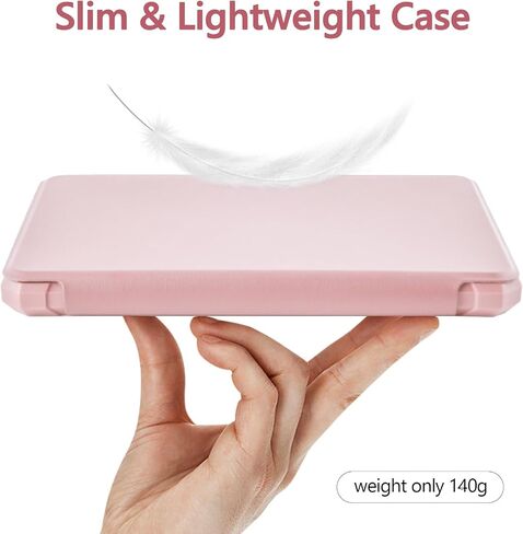 TaIYanG Case for 7" All-New Kindle Paperwhite (12th Generation 2024) & Kindle Colorsoft Signature Edition 2024, Lightweight Slim Smart PU Leather Cover with Auto Sleep Wake, Pink in Saudi Arabia