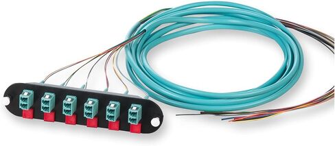 Corning CCH-CP12-E4-P03SH Pigtailed Fiber Adapter Panel, 12 Fiber LC Duplex 50um Multimode MM OM4 in Saudi Arabia