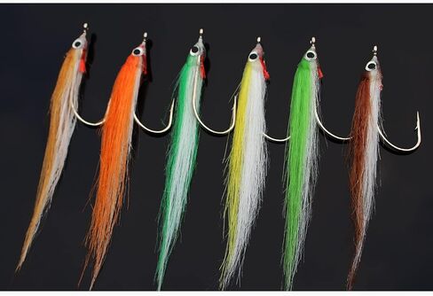 12 pcs 1/0 4cm High Carbon Hook Polar Fry Salmon Trout Sea Bass Steelhead in Kuwait