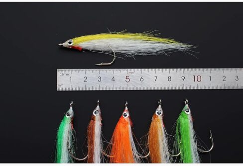 12 pcs 1/0 4cm High Carbon Hook Polar Fry Salmon Trout Sea Bass Steelhead in Kuwait