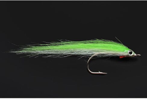 12 pcs 1/0 4cm High Carbon Hook Polar Fry Salmon Trout Sea Bass Steelhead in Kuwait