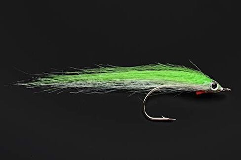 12 pcs 1/0 4cm High Carbon Hook Polar Fry Salmon Trout Sea Bass Steelhead in Kuwait