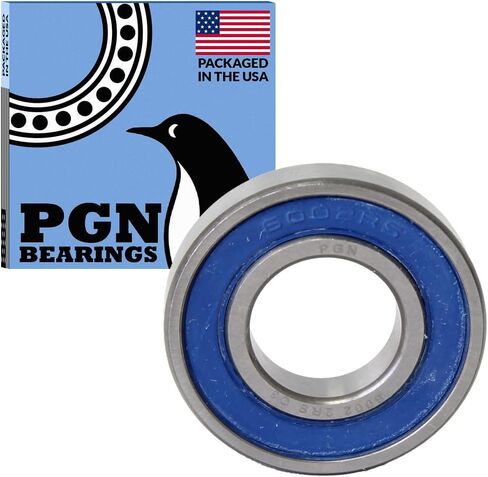 PGN (10 Pack) 6002-2RS Bearing - Lubricated Chrome Steel Sealed Ball Bearing - 15x32x9mm Bearings with Rubber Seal & High RPM Support in Saudi Arabia