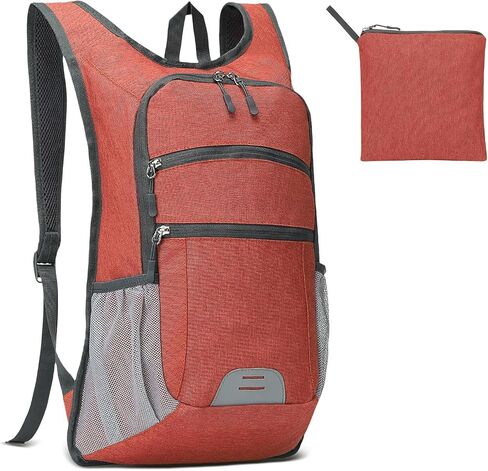 20L Foldable Backpack for Men Women, Ultra Lightweight Water-Resistant Small Packable Hiking Daypack for Travel Camping Outdoor (Leaf Print) in Saudi Arabia