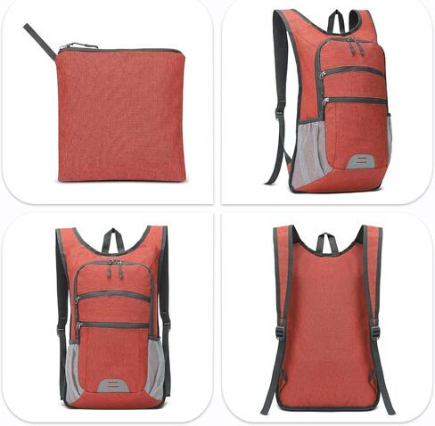 20L Foldable Backpack for Men Women, Ultra Lightweight Water-Resistant Small Packable Hiking Daypack for Travel Camping Outdoor (Leaf Print) in Saudi Arabia