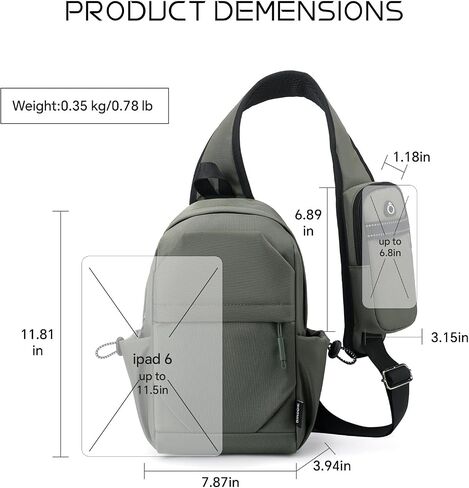 حقيبة حبال Crossbody Contrate الكتف على الظهر مع حزام كتف قابل للتحويل للسفر المشي لمسافات طويلة للتسوق الرياضة in Kuwait