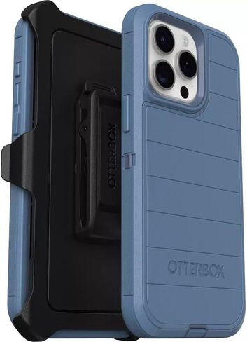 OtterBox iPhone 15 Pro Max (Only) - Defender Series Case - Black - Screenless - Rugged & Durable - with Port Protection - Holster Clip Includes - Microbial Defense Protection in Saudi Arabia