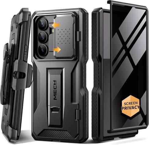Tongate for Z Fold 7 Case with Privacy Screen Protector ، [غطاء ومكانة للكاميرا المدمجة] in Kuwait