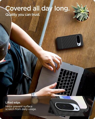 Spigen for Pixel 10/10 Pro Case, Parallax MagFit (2025) [Designed for Pixelsnap, Compatible with MagSafe Accessories] - Matte Black in Saudi Arabia