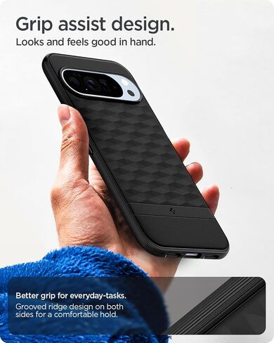 Spigen for Pixel 10/10 Pro Case, Parallax MagFit (2025) [Designed for Pixelsnap, Compatible with MagSafe Accessories] - Matte Black in Saudi Arabia