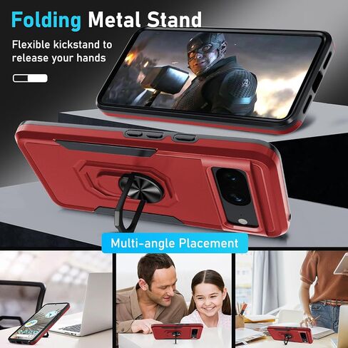 لـ Google Pixel 10/10 Pro Case مع حامي الشاشة + واقي عدسة الكاميرا ، غطاء واقٍ من الصدمات الثقيلة ، غلاف واقٍ كامل للجسم مبني على حامل حلقة معدنية قابلة للدوار ، 2025 Mint Green in Kuwait