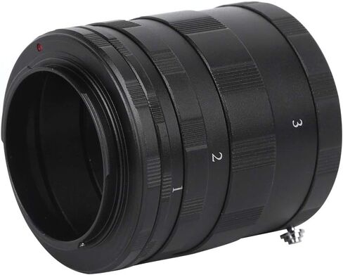 Tbest Macro Lens Adapter Extension Tube Kit Aluminium Alloy Black Close Up for AI Mount Cameras 7mm 14mm 28mm in Saudi Arabia