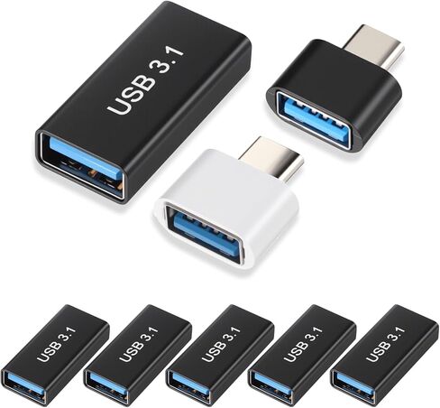 5pcs USB c to USB محول ومحولات OTG 2 ، usb c الأنثى إلى USB A أنثى مقرنة تحويل 10 جيجابت في الثانية USB3.1 إلى C موصل المحول ثنائي الاتجاه عالي السرعة. in Kuwait