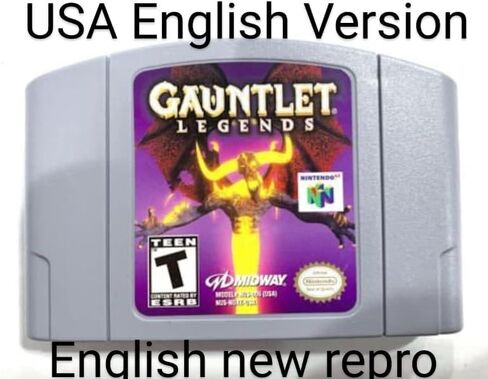 BrotheWiz Nintendo N64 Games Game Cartridge - Gauntlet Legends English Language for 64 bit USA Version Video Game Cartridge Console in Saudi Arabia