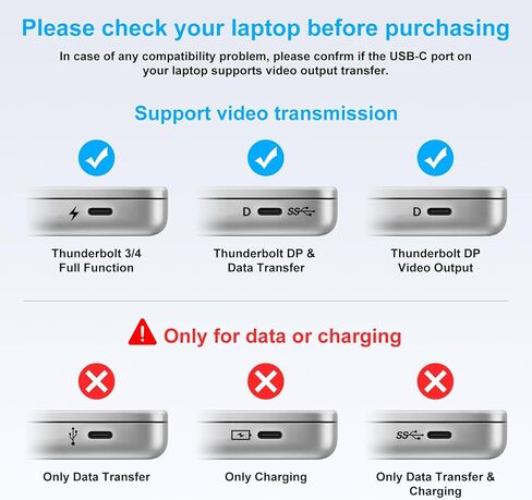 USB C to 3 HDMI Adapter 4K60Hz HDMI SPINGENT SPINCH 3 ORNITORS MST HUB USBC SPLITTER 1 في 3 OUT مع شحن PD 100W ، متوافق مع الكمبيوتر المحمول ، الكمبيوتر ، بطاقة USB-C in Kuwait